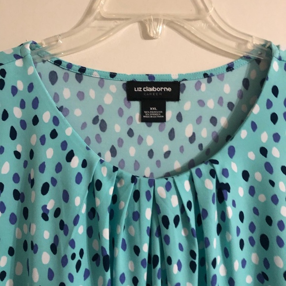 Liz Claiborne Spring Dotted Blouse - Picture 5 of 6